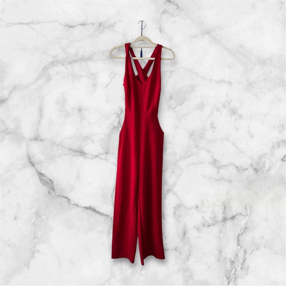 Elegant Red Jumpsuit